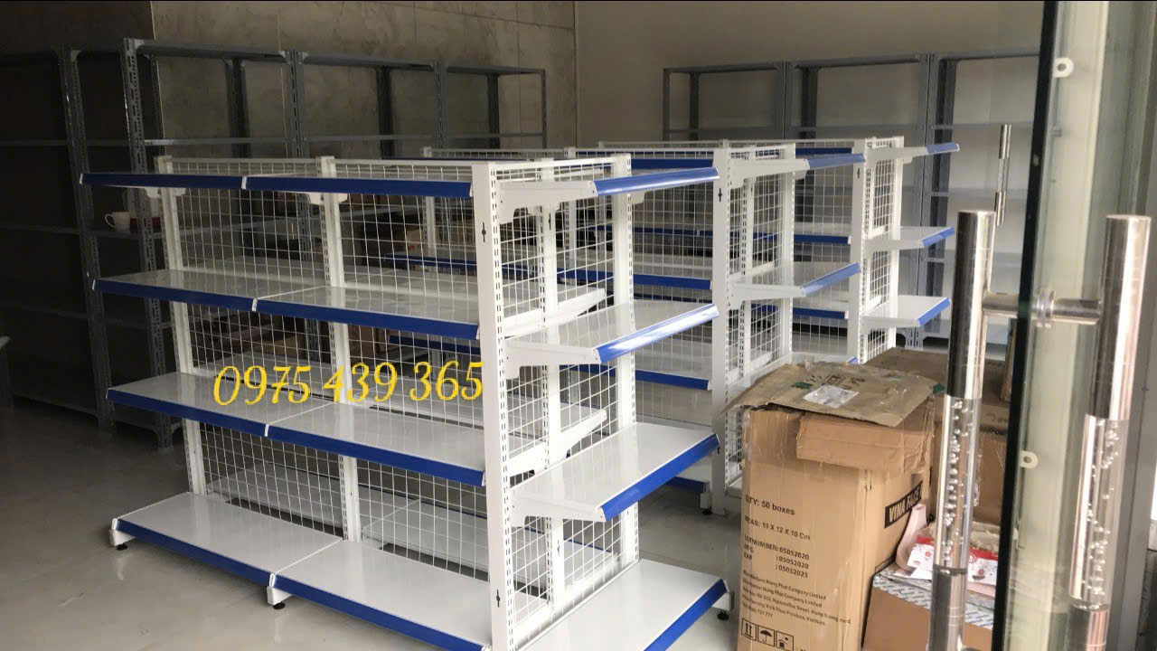 Lắp đặt Kệ Siêu Thị &amp; Kệ V Lỗ cho Cửa hàng Mẹ và Bé ở Tuy Phước, Bình Định